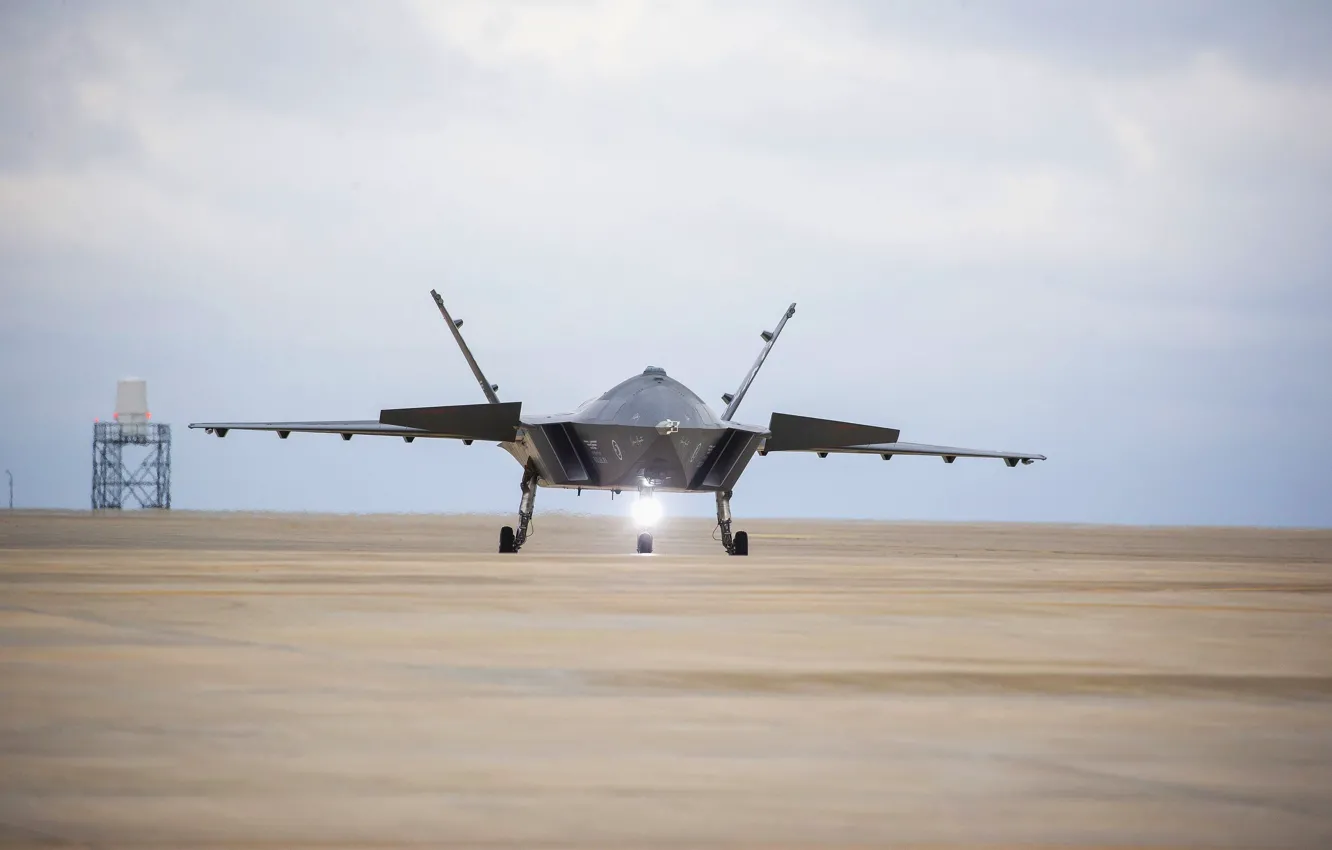Фото обои drone, uncrewed fighter jet, Baykar, Kızılelma