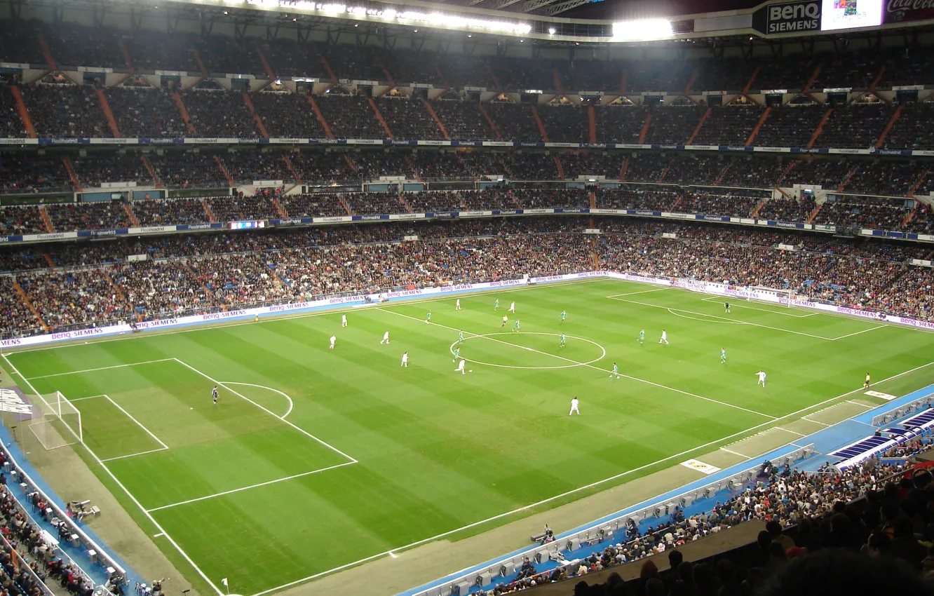 Фото обои футбол, испания, spain, stadium, стадион, football, реал, real