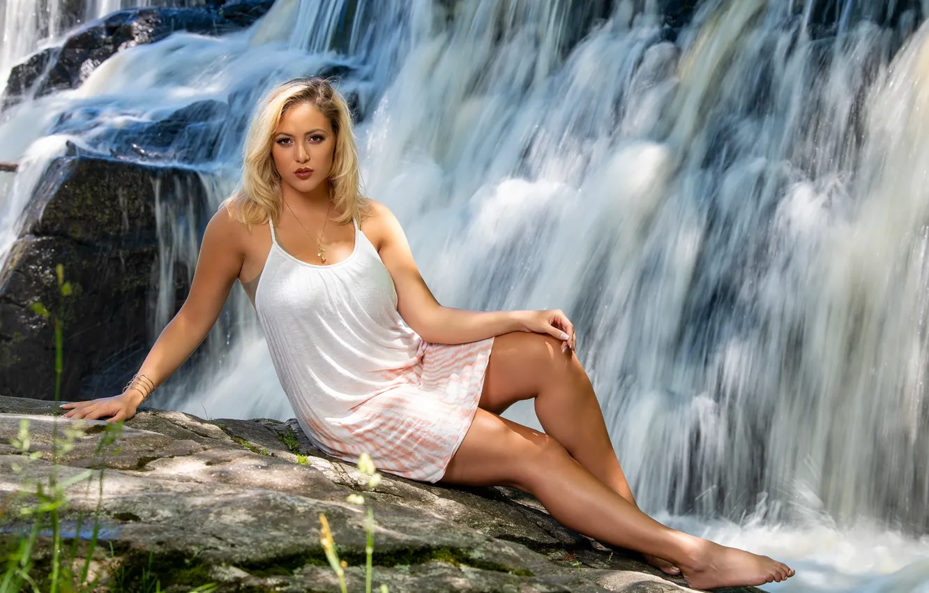 Фото обои девушка, природа, Jessica