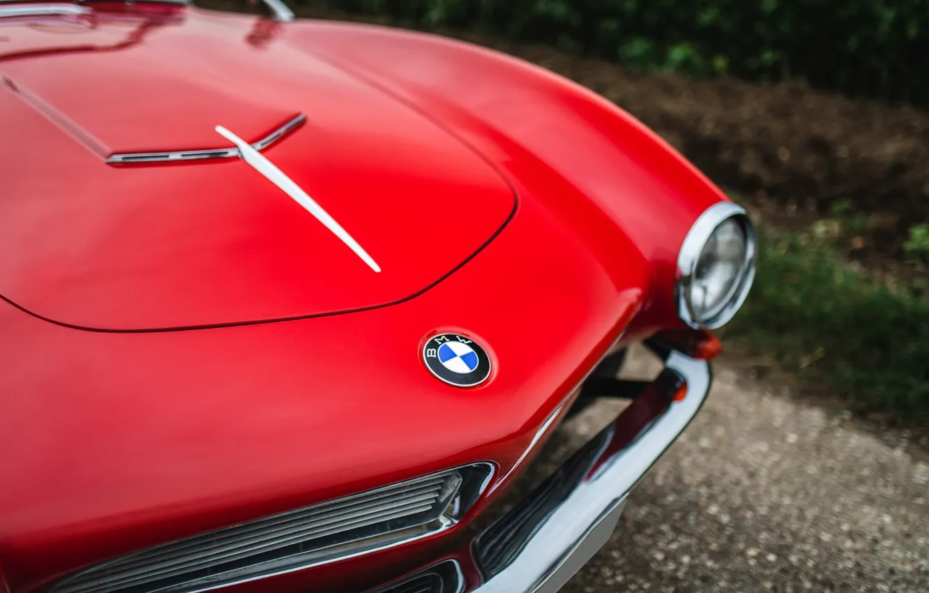 Фото обои BMW, logo, close-up, 507, 1959, BMW 507