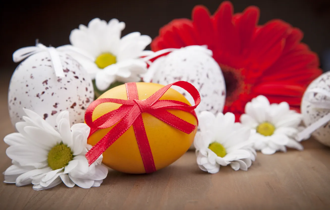 Фото обои цветы, праздник, яйцо, пасха