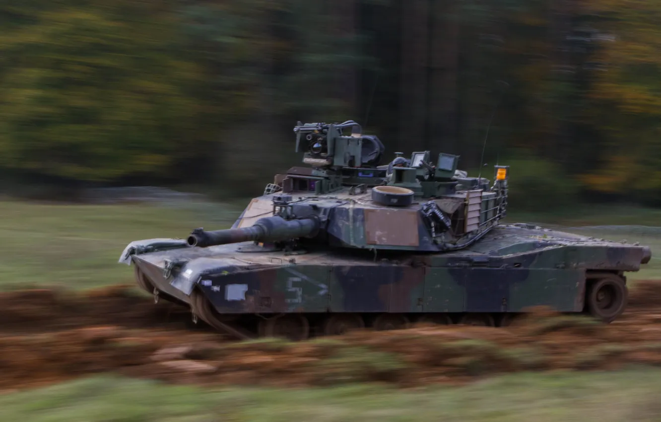 Фото обои скорость, танк, бронетехника, Abrams, Абрамс, M1A2