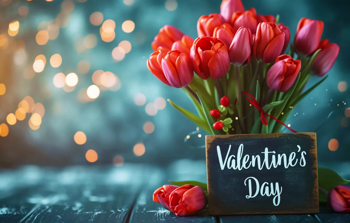 Фото обои любовь, цветы, романтика, букет, colorful, тюльпаны, love, happy