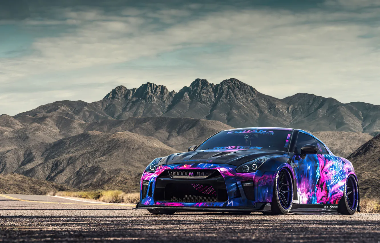 Фото обои GTR, Nissan, Front, R35, Sportcar, Nissan GTR, GTR R35