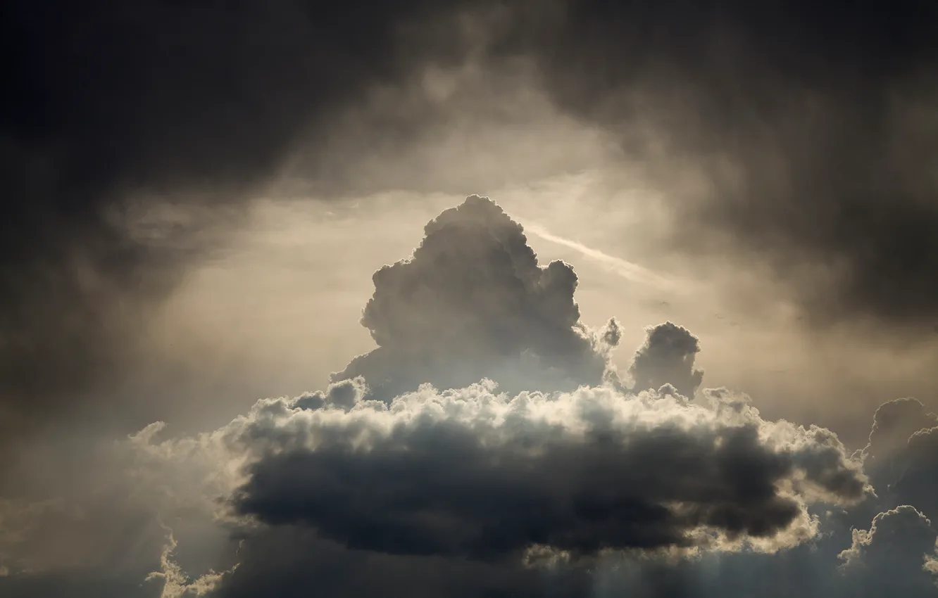 Фото обои небо, облака, освещение