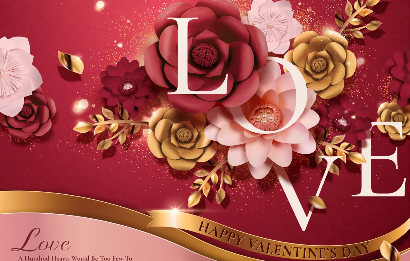 Фото обои цветы, фон, праздник, Valentines Day