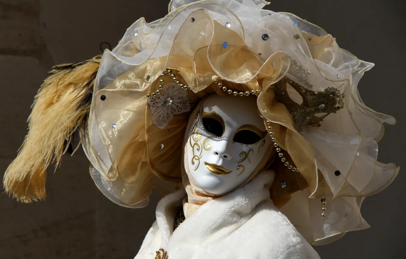 Фото обои маска, костюм, Венеция, карнавал