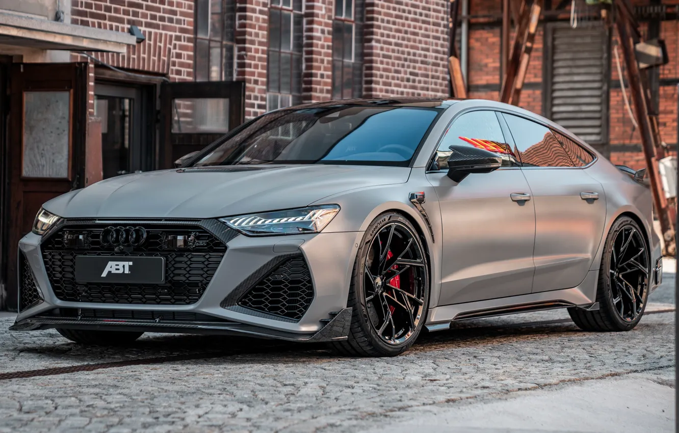 Фото обои Audi, Ауди, вид сбоку, вид спереди, ABT, RS 7, 2023, Legacy Edition