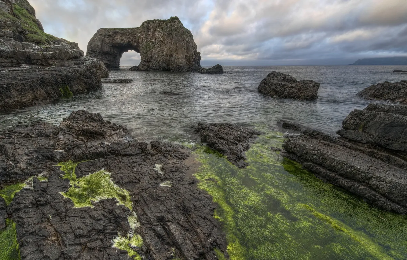 Фото обои море, пейзаж, скалы