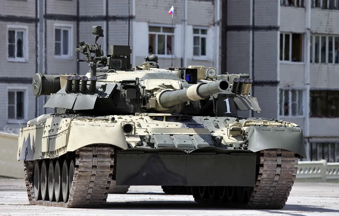 Фото обои Основной боевой танк, Т-80У, бронетехника России, T-80U