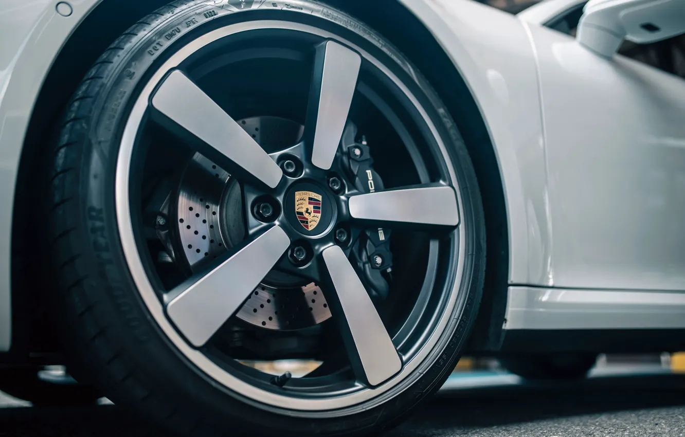 Фото обои 911, Porsche, logo, close-up, wheel, Porsche 911 Carrera Cabriolet