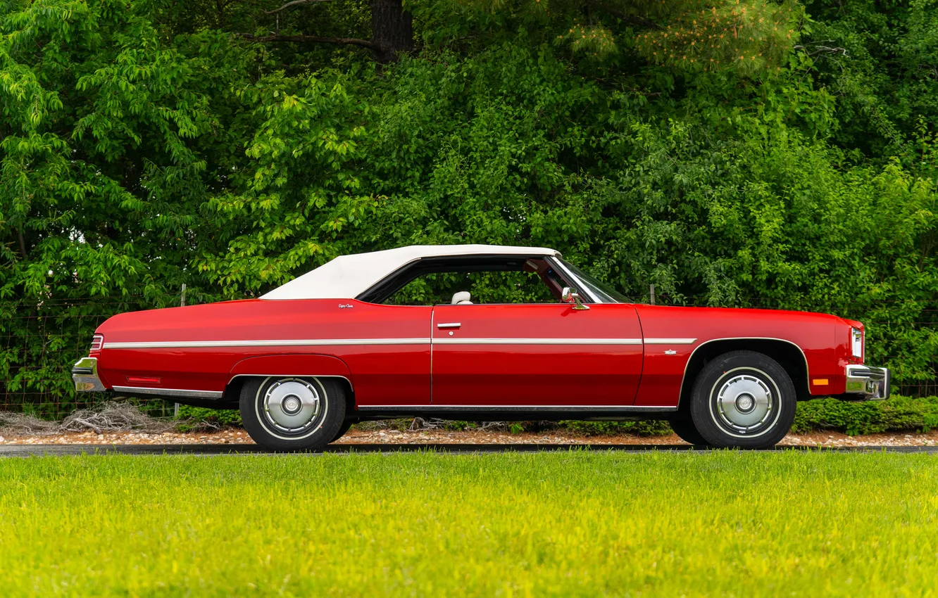 Фото обои Chevrolet, Кабриолет, 1975, ретро автомобили, Convertible, retro cars, Chevrolet Caprice Classic Convertible, Chevrolet Caprice Classic