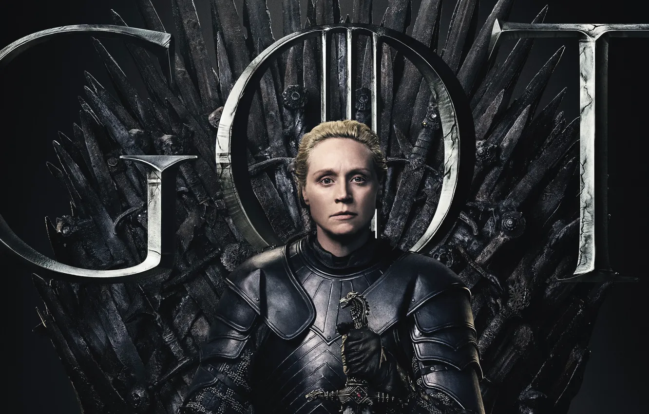 Фото обои трон, Game Of Thrones, Gwendoline Christie, Бриенна Тарт, Гвендолин Кристи, Brienne Of Tarth, Бриенна, Brienne