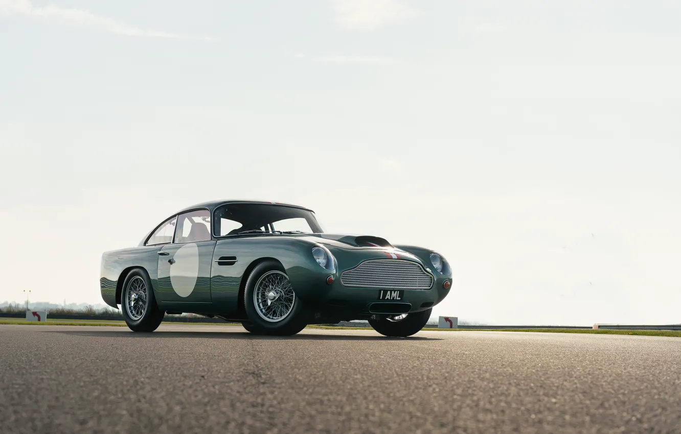 Фото обои Aston Martin, Асфальт, Спицы, Classic, 2018, Хром, Classic car, 1958