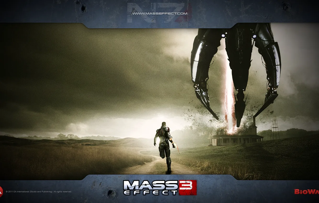 Фото обои Mass Effect 3, Shepard, Жнецы, Rpg
