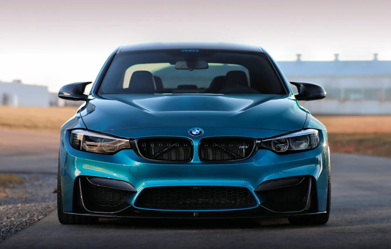 Фото обои BMW, Blue, Front, F80