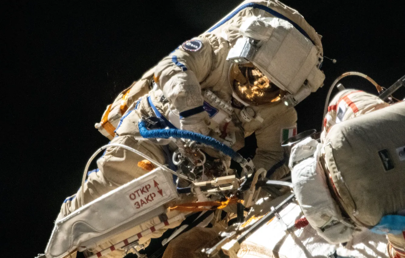 Фото обои Космос, Астронавт, ESA, Astronaut, ЕКА, Саманта Кристофоретти, Samantha Cristoforetti