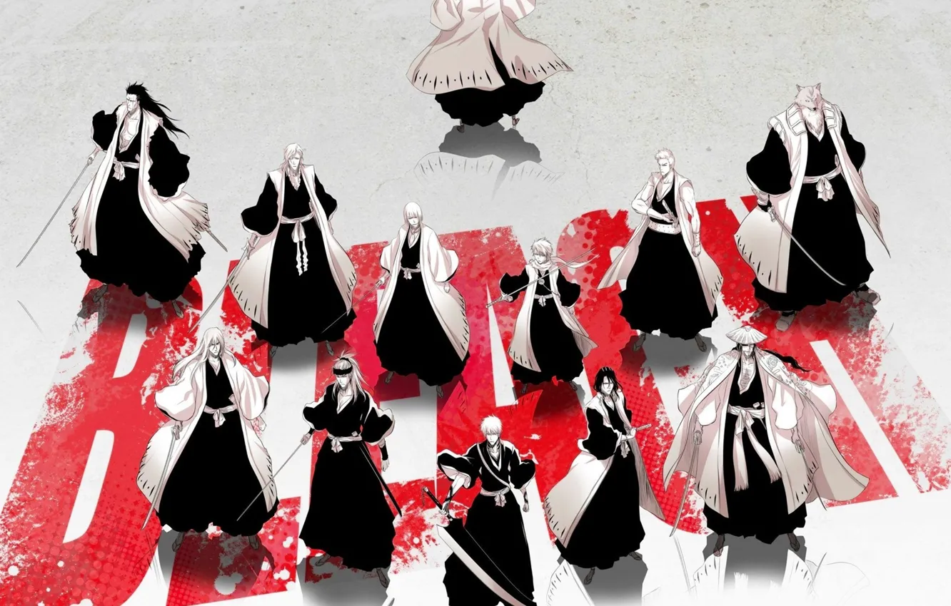 Фото обои wallpaper, sword, game, bleach, fox, anime, kurosaki ichigo, katana