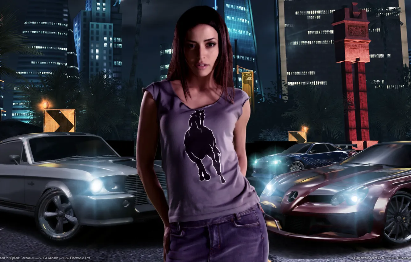 Фото обои need for speed, nfs, carbon, Emmanuelle Vaugier