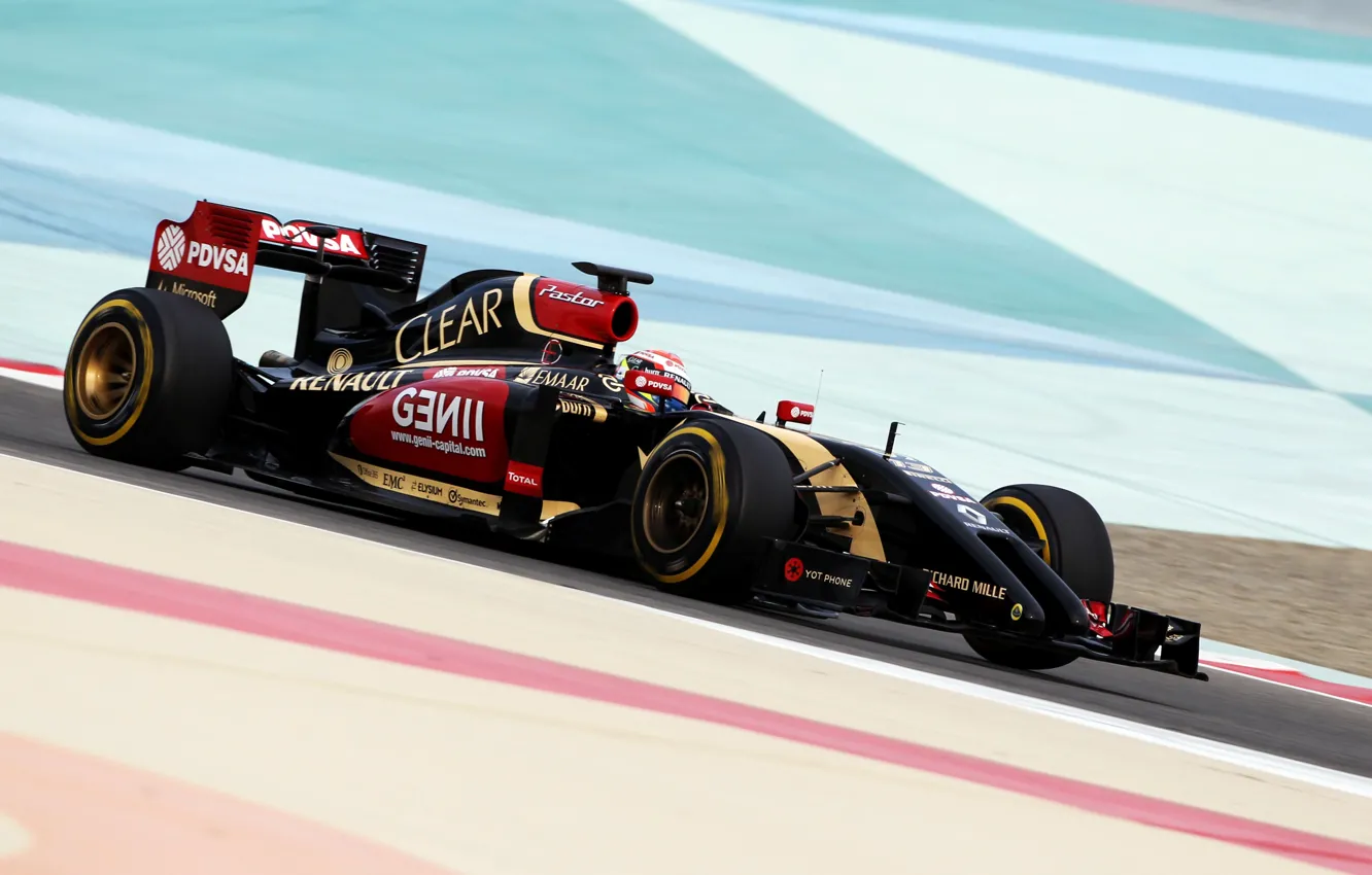 Фото обои Formula 1, Lotus F1 team, E22, Pastor Maldonado