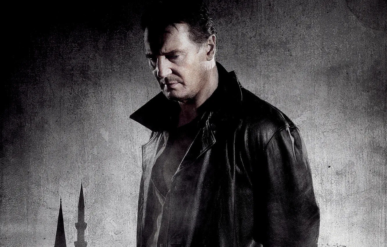 Фото обои куртка, актер, постер, Liam Neeson, Лиам Нисон, Taken 2, Заложница 2