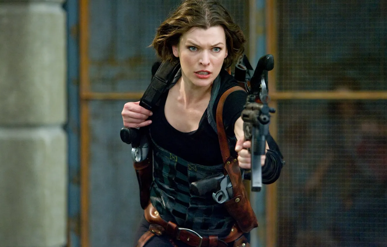 Фото обои актриса, Resident Evil, мила йовович