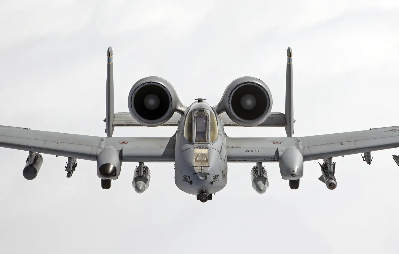 Фото обои небо, кабина, штурмовик, Thunderbolt II, «Тандерболт» II, A-10C