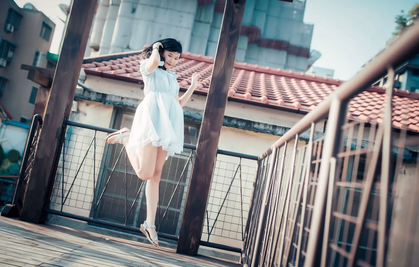 Фото обои model, china, cute