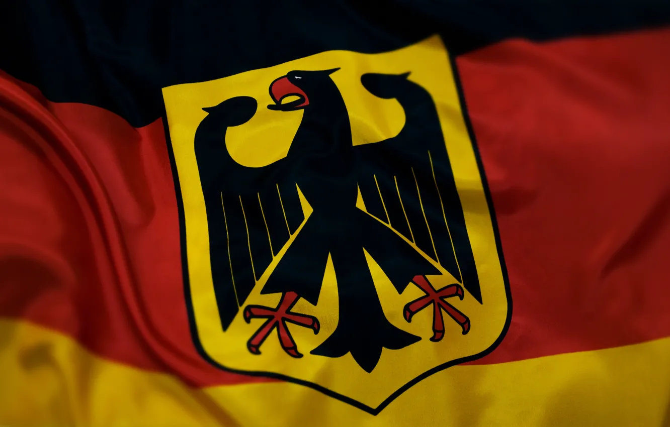 Фото обои флаг, герб, германия
