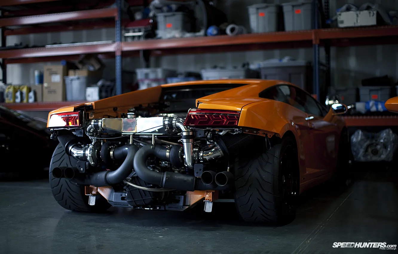 Фото обои Lamborghini, Gallardo, ремонт