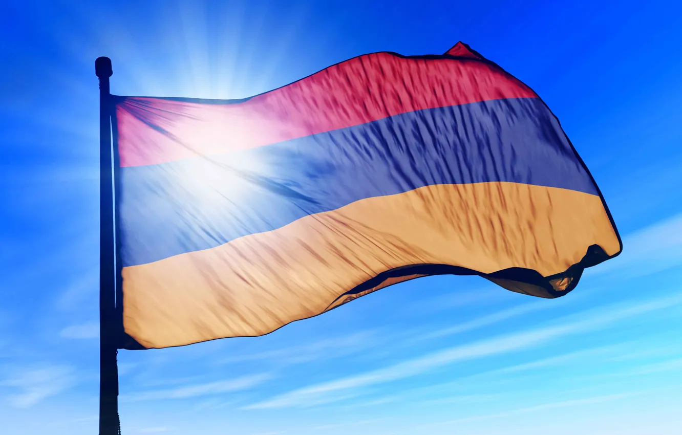 Фото обои Armenia, Hayastan, fliag, armenian flag
