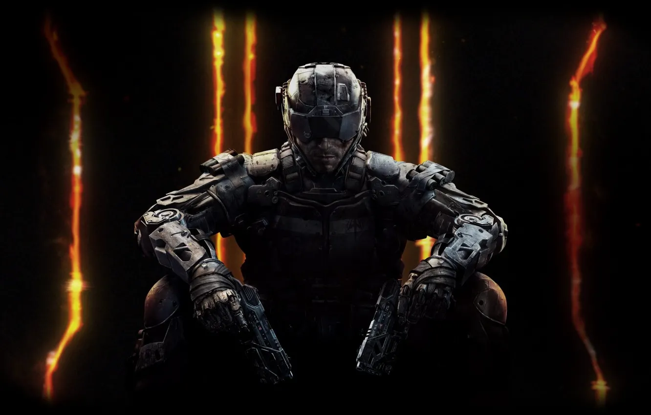 Фото обои оружие, пистолеты, солдат, шлем, броня, железо, Treyarch, Activision Publishing