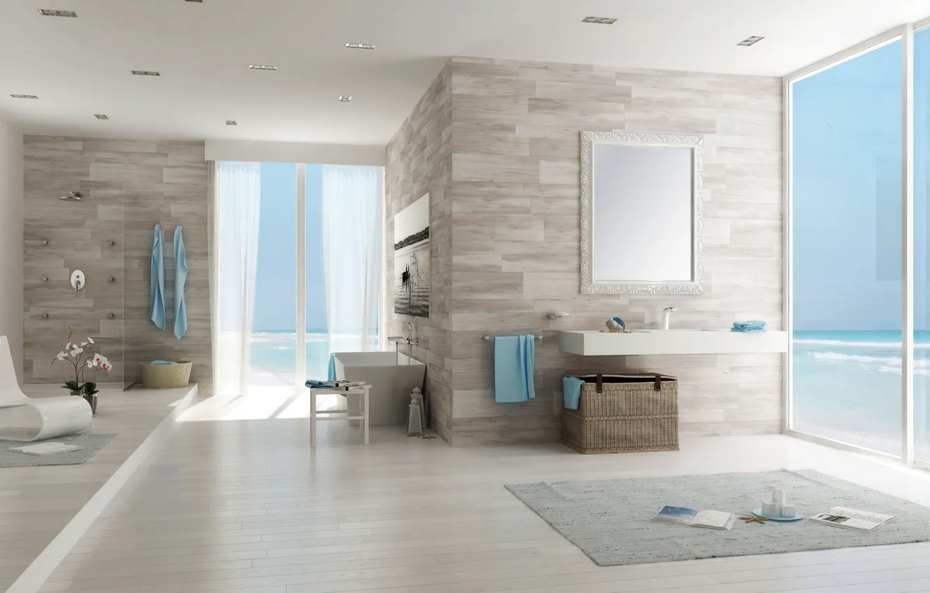 Фото обои design, style, interior, luxury bathroom
