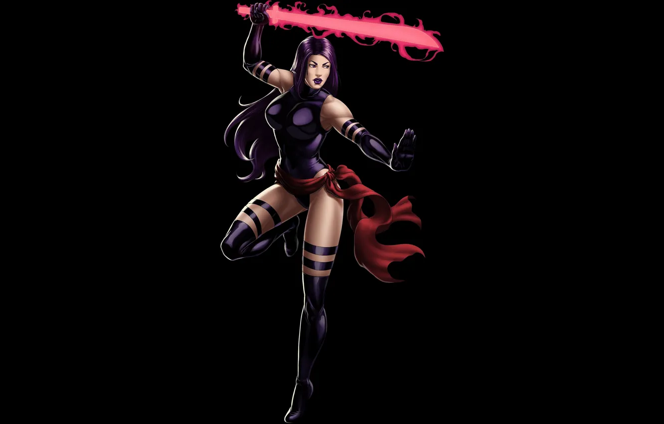 Фото обои X-Men, Marvel, Люди Икс, Psylocke, Псайлок