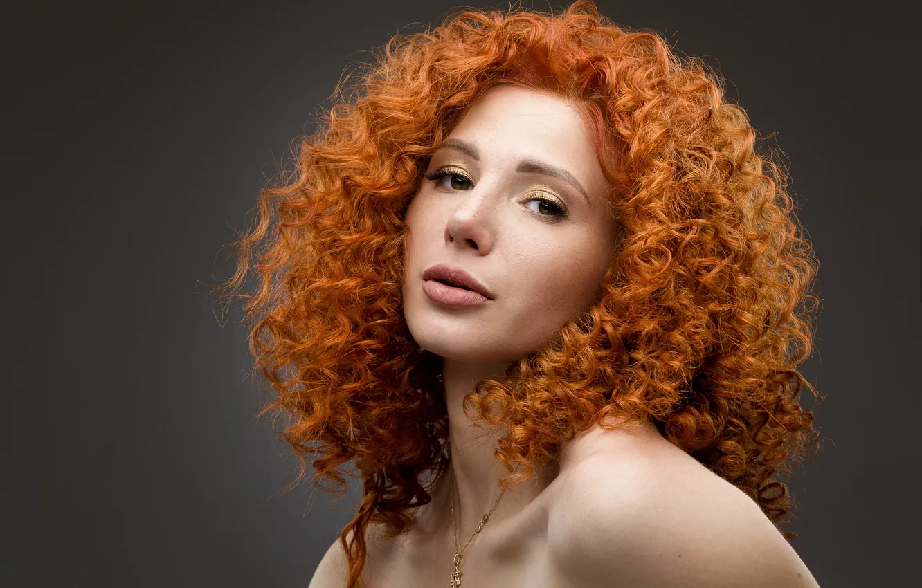 Фото обои sexy, redhead, curly hair, Degtyarev Evgeny