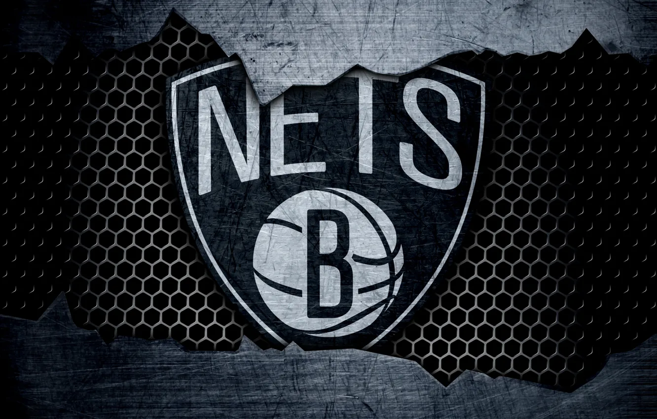 Фото обои wallpaper, sport, logo, basketball, NBA, Brooklyn Nets
