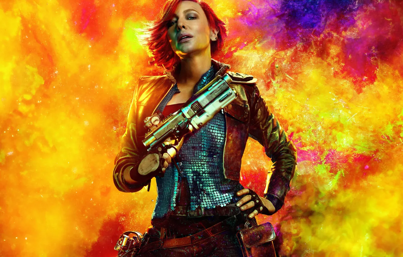 Фото обои фантастика, боевик, постер, Borderlands, Кейт Бланшетт, Cate Blanchett, Бордерлендс