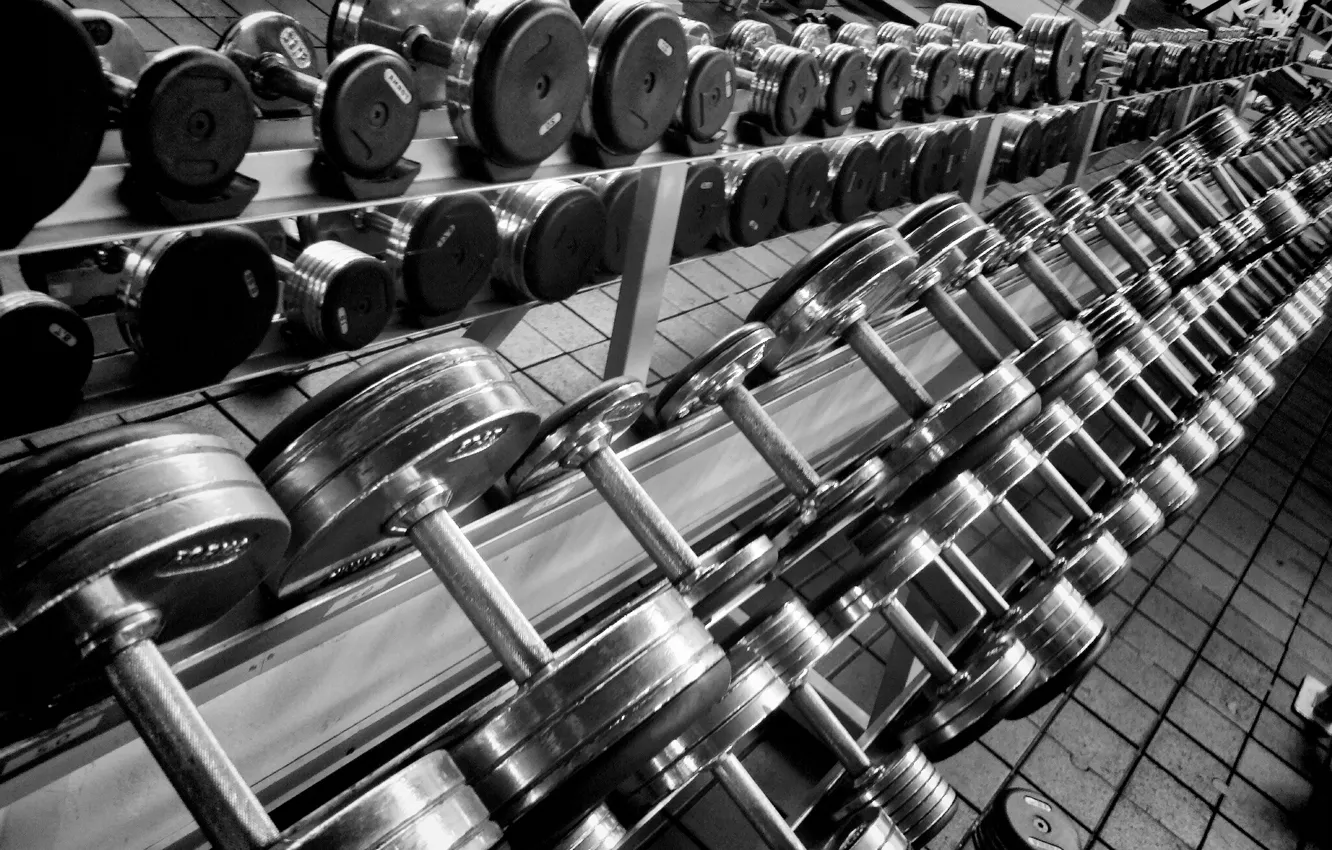 Фото обои Fitness, Gym, Dumbells