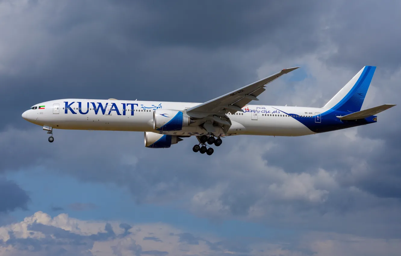 Фото обои Boeing, 777-300ER, Kuwait Airways