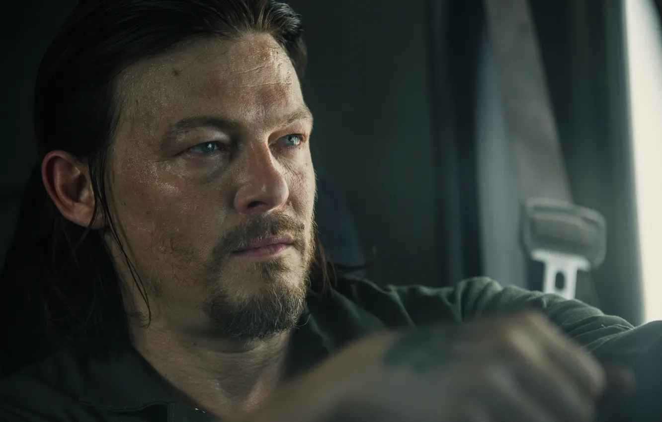 Фото обои крупный план, триллер, криминал, Norman Reedus, Норман Ридус, Три девятки, Triple 9, Russell Welch