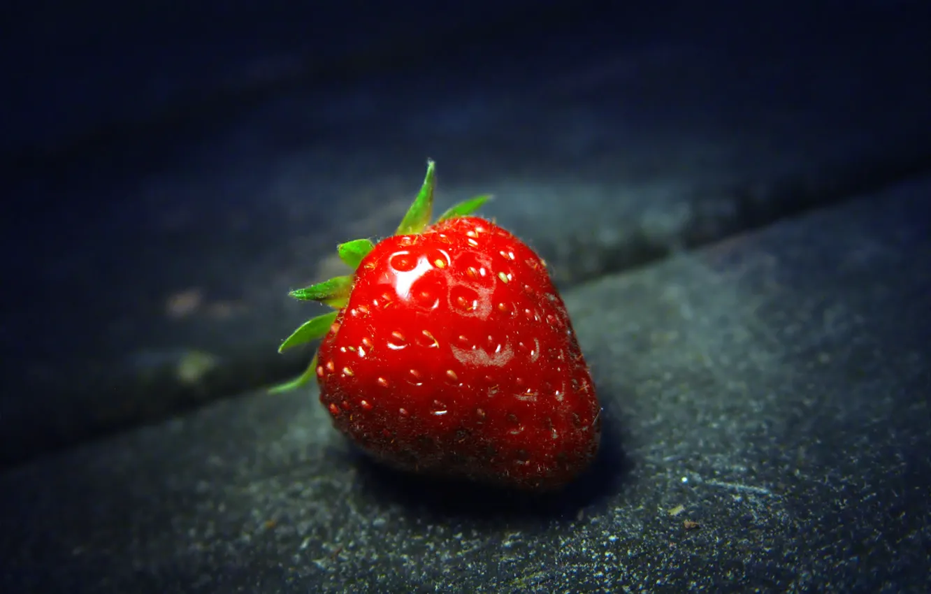 Фото обои макро, еда, клубника, ягода, strawberry