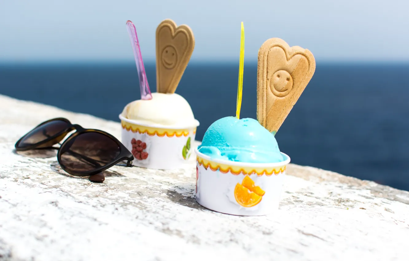 Фото обои лето, печенье, мороженое, summer, десерт, sweets, dessert, ice cream