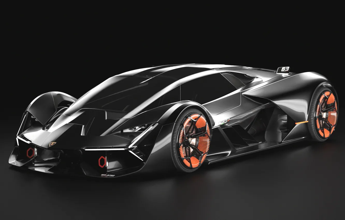 Фото обои темный фон, Lamborghini, Lamborghini Terzo Millennio, Terzo, Millennio