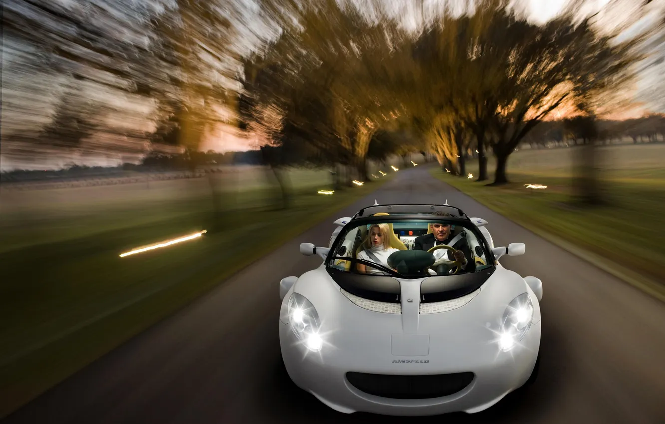 Фото обои дорога, обои, женщина, Rinspeed, скорость, концепт, wallpaper, мужчина