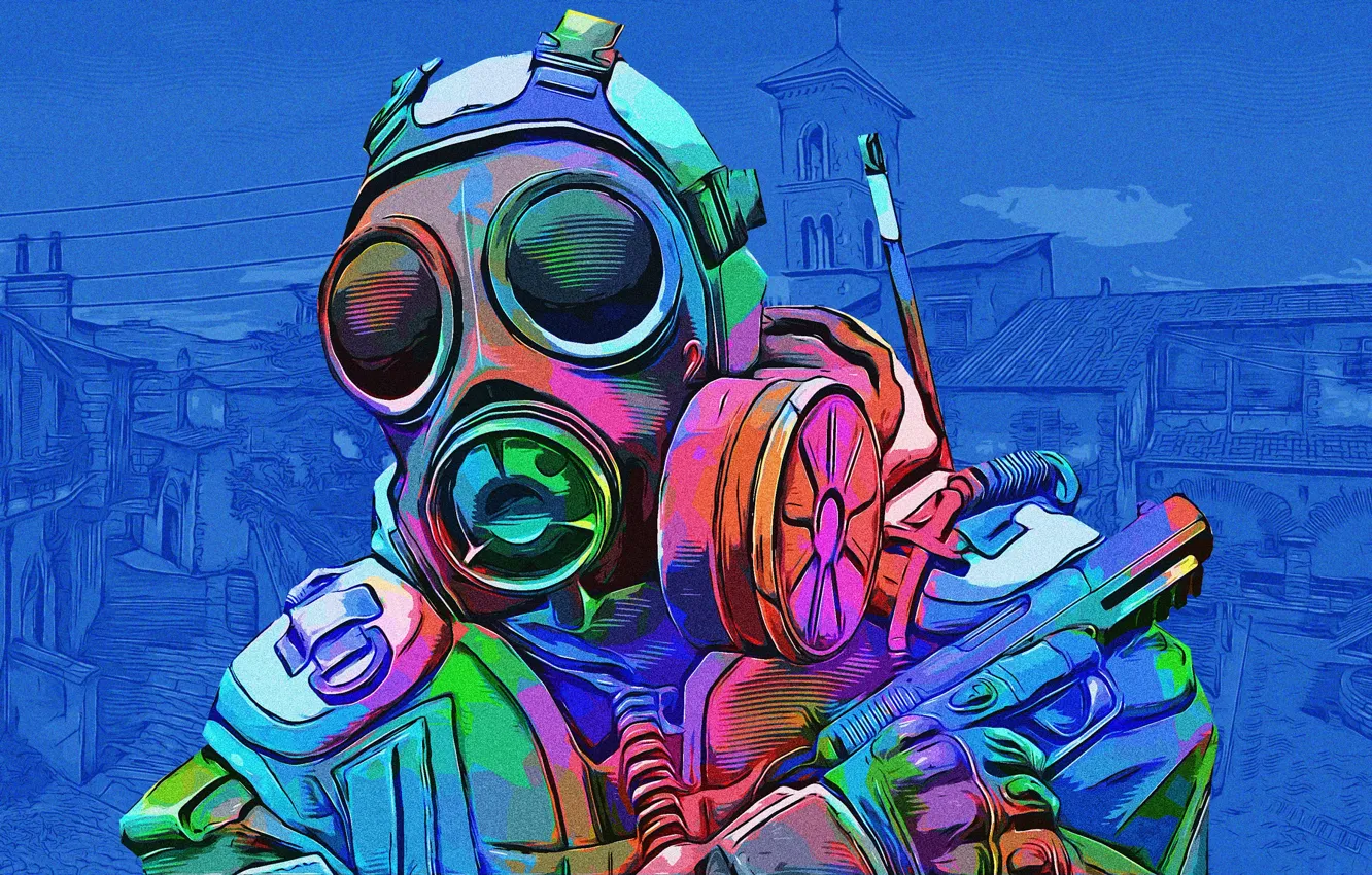 Фото обои toxic, blue, 'CS:GO'
