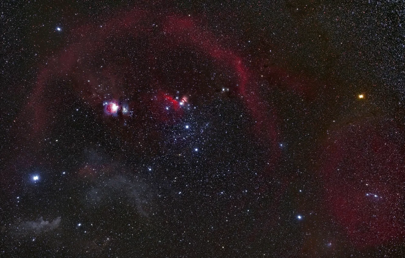 Фото обои Orion, Constellation, Orion Nebula, constellations