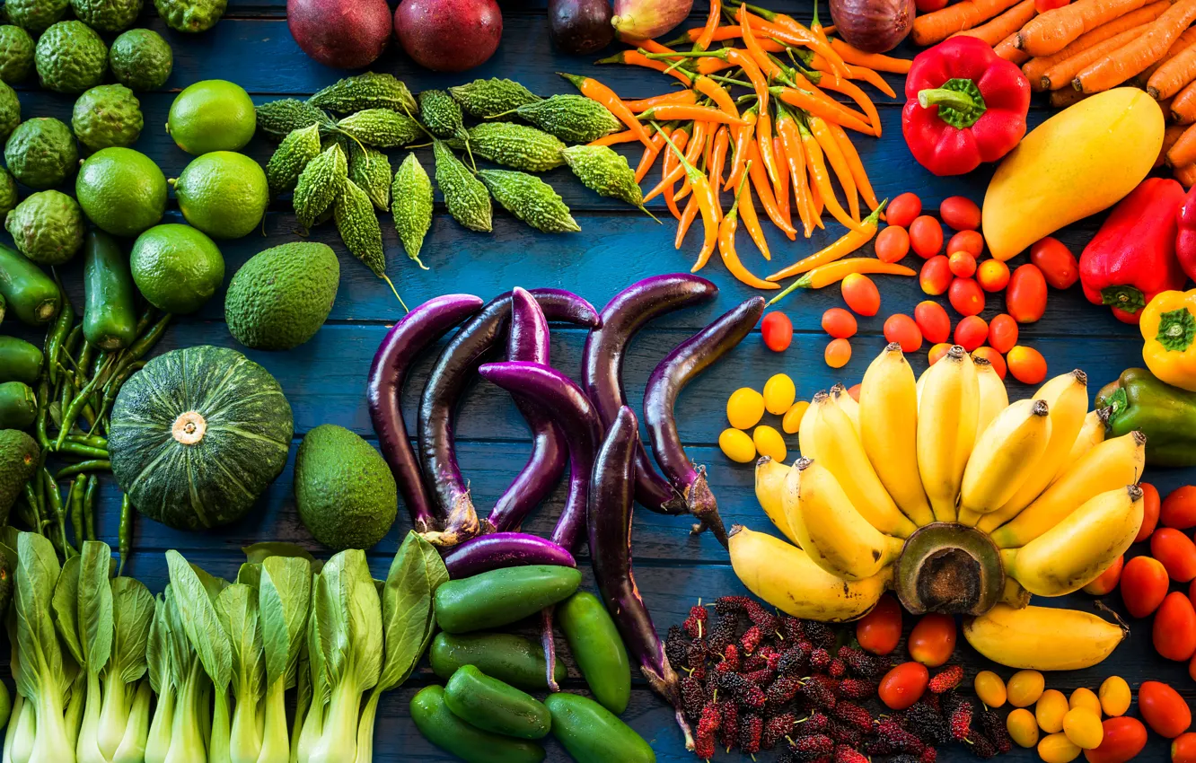 Фото обои Овощи, фрукты, ассорти, ассортимент