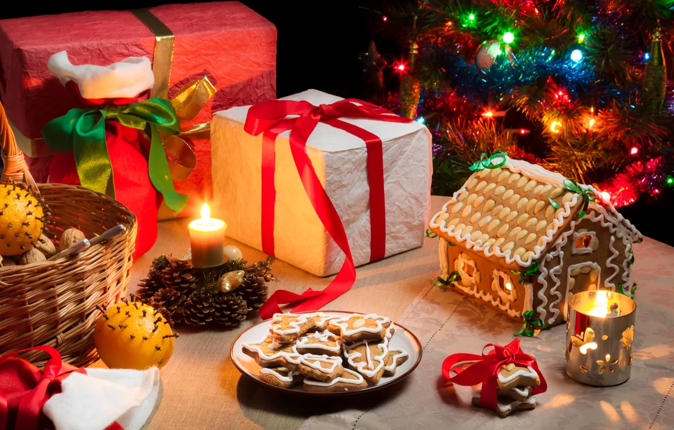 Фото обои праздник, новый год, свечи, Рождество, Christmas, happy new year, New Year, merry christmas