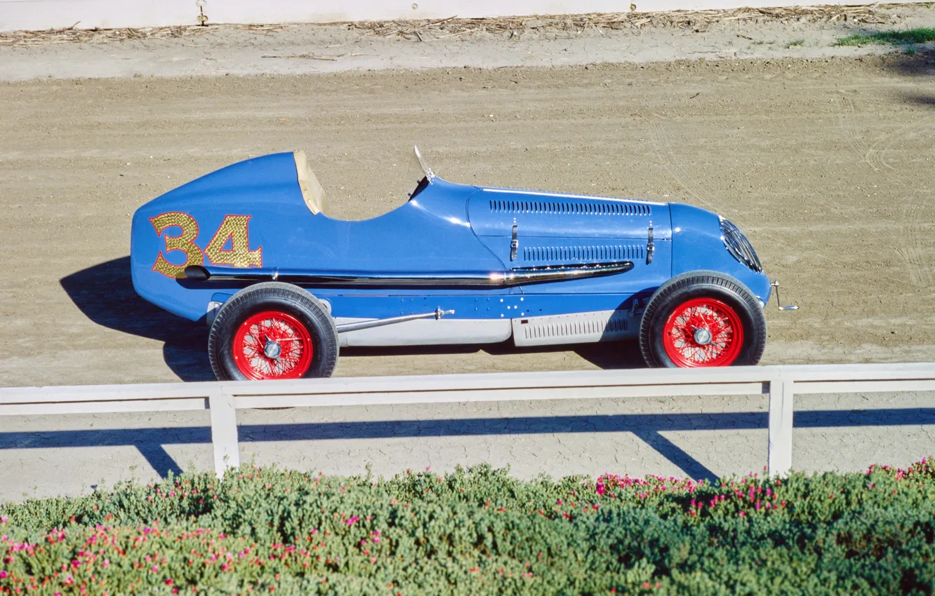 Фото обои ретро автомобили, 1930, Duesenberg, Race Car, Indy 500