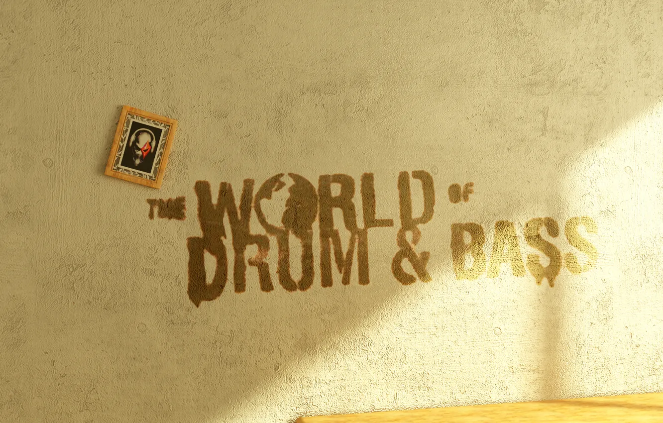 Фото обои music, drum and bass, world dnb